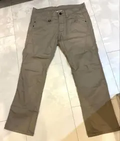 ニコルクラブフォーメン　シャンブレーツイル×迷彩クロップドパンツ　ベージュ — image 1