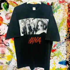 NANA Tシャツ メンズ 赤文字 ブラック コミック風デザイン 半袖 — image 1