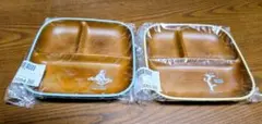 おさるのジョージ ★ スクエア ランチプレート ブルー&イエロー★新品未使用品 — image 1