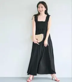 COCA クレープシャーリングワンピース　キャミワンピース — image 1