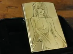 新品 ZORRO 少女の両面彫刻加工 オイルライター真鍮製 喫煙グッズ — image 1