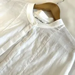 fall-in&co フレンチリネンブラウス　ハンドメイド　前後差ギャザー — image 1