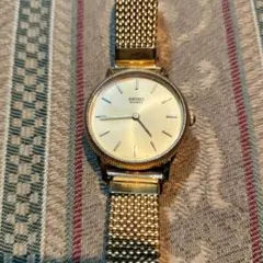 SEIKO QUARTZ 腕時計 ゴールドカラー メッシュベルト — image 1