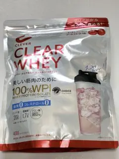 クレバー クリアプロテイン マッスル アセロラ味 400g スプーン付き — image 1