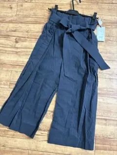 値下げ❤️新品タグ　スコットクラブ　購入　GALENA ネイビー　麻　パンツ — image 1