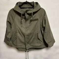 オリーブ色フード付きミリタリージャケット — image 1