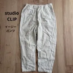 スタジオクリップ　studioCLIP ストライプ柄 イージーパンツ — image 1