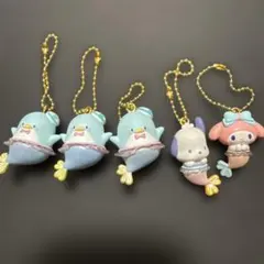 サンリオ 人魚 マスコット キーホルダー 5種セット — image 1