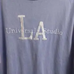 94.non-hedge 半袖Tシャツ LA刺繍 ライトパープル — image 1