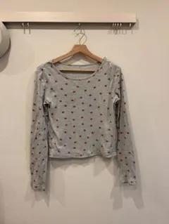 TINA:JOJUNスター柄 長袖カットソー グレー — image 1