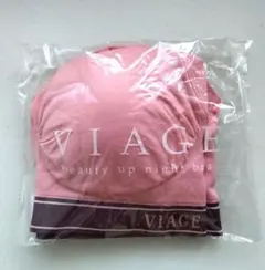 VIAGE ビューティアップナイトブラ MLサイズ スイートピンク×ワイン — image 1