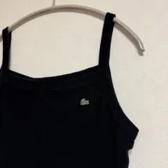 LACOSTE ラコステ ワニロゴ キャミソール 42 黒 ブラック — image 1
