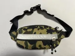 Bape 1st グリーン カモ ウエストバッグ Made in Japan — image 1