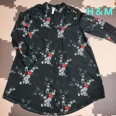 H＆M ブラウス 長袖ブラウス ロング オーバーシャツ レディース XL — image 1