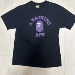 A BATHING APE Tシャツ ブラック Lサイズ — image 1