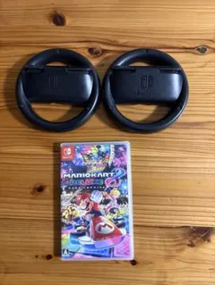 マリオカート8 デラックスジョイコン公式ハンドル2個 マリオSwitchスイッチ — image 1