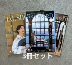 【3冊セット】JAL 機内誌　スカイワード国内線＆国際線版 JALSHOP付き — image 1