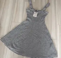 新品　Bershka ボーダー ノースリーブ ワンピース Sサイズ — image 1