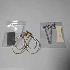 【未使用】Cream dot イヤリング 2点セット — image 1