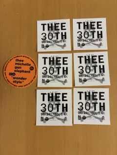 THEE 30TH & wonder style ステッカーセット — image 1