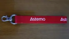 Astemo アステモ ストラップ キーホルダー レッド — image 1