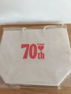 T-fal 70th記念 ノベルティエコバッグ 42×32cmファスナーマチあり — image 1