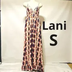 LANIラニ 幾何学模様 キャミワンピース マキシ丈 — image 1