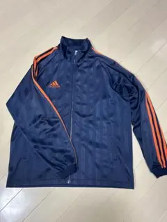 【専用】adidas ネイビー/オレンジ ジャージ　サイズ　M — image 1