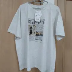 最終お値下げ！！新品ハニーズハニさら フォトプリントTシャツ オートミール LL — image 1
