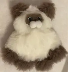 猫原商店 ふくねこ シャム猫 ぬいぐるみ マスコット キーホルダー キーリング — image 1