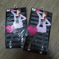 CONTEMPORARY ラメボーダー レギンス 2足セット M-L — image 1