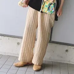 DOUX ARCHIVES ストライプ ラフパンツ イージーパンツ — image 1