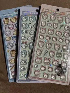 [正規品・ラスト出品]ちいかわ BONBON DROP シール 3枚セット — image 1