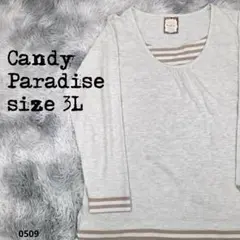 Candy Paradise キャンディパラダイス　カットソー　3L 0509★ — image 1