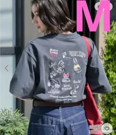 М　ピーナッツ スヌーピー ヴィンテージプリント オーバーサイズ半袖Tシャツ — image 1