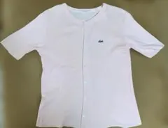 LACOSTE 半袖 カーディガン　ピンク　サイズ42 — image 1