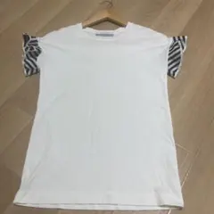 【美品】BORDERS at BALCONY 半袖Tシャツ フリル袖 — image 1
