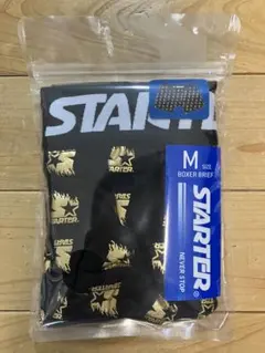 Starter ボクサーパンツ Mサイズ ブラック ゴールドロゴ柄 — image 1