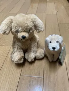 AMUFUN ゴールデンレトリバー ぬいぐるみ キーホルダー　2点セット — image 1