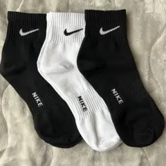 NIKE ソックス 3足セット ブラック ホワイト25-27cm — image 1