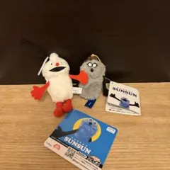 【未使用】パペットスンスン ノンノン ゾンゾン ぬいぐるみキーホルダー — image 1
