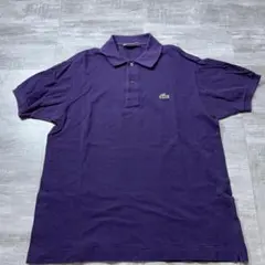 Chemise Lacoste シュミーズ ラコステ 半袖ポロシャツ ロゴ 紫 — image 1