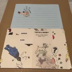 ［特価］TINTIN & SNOWY レターセット タンタン スノーウィ — image 1