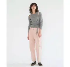 SeaRoomlynn Tuckボリュームテーパードカーゴパンツピンク S 美品 — image 1