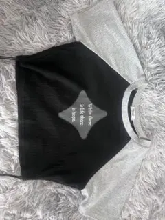 FALLMO STORE バイカラー リブカットソー — image 1