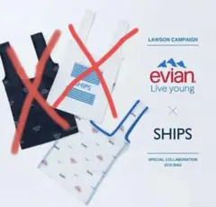 ローソン×エビアン×シップス ships オリジナルエコバッグ — image 1