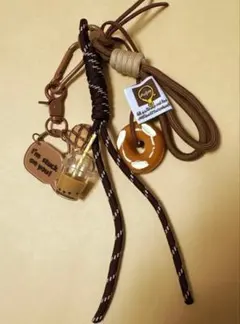 新品　ドーナツと飲み物のチャーム付きキーホルダー — image 1