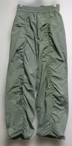 KBF シャーリングデザイン ワークパンツ カーキ — image 1