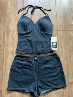 MARY QUANT セパレート水着 デニム風 2点セット — image 1