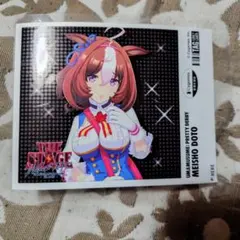 ウマ娘 ラベル缶 メイショウドトウ ステッカー シール — image 1